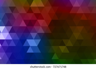 Abstract low poly colorful triangles