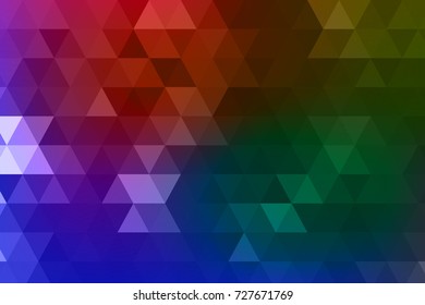 Abstract low poly colorful triangles