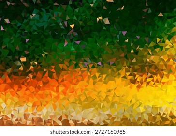 Abstrakter, Low-Poly-dunkelblauer Hintergrund. Geometrische Muster aus Polygonen und Dreiecken schaffen ein modernes strukturiertes Design. Digitale Illustration, geeignet für Technologie-, Geschäfts- oder Webgrafiken