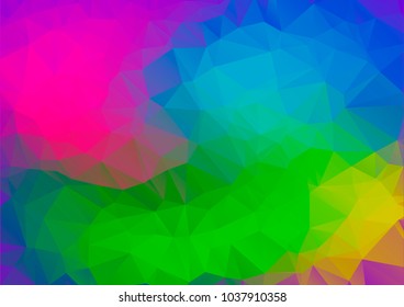 Abstract low poly geometric background. Polygonal crystal effect vector. Futuristic textures.