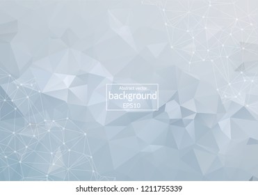 Abstract low poly geometric background with triangles, vector illustration