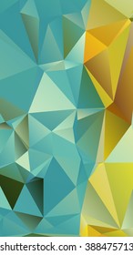 Abstract low poly geometrical background consisting of triangles of different sizes and colors