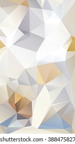Abstract low poly geometrical background consisting of triangles of different sizes and colors
