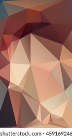 Abstract low poly geometrical background consisting of triangles of different sizes and colors