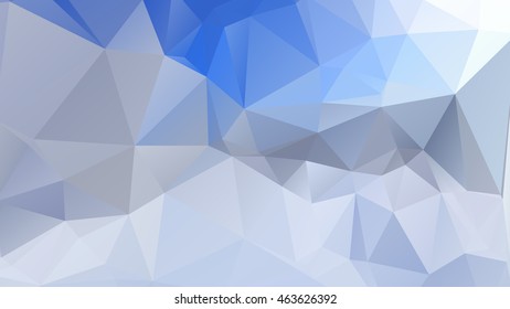 Abstract low poly geometrical background consisting of triangles of different sizes and colors