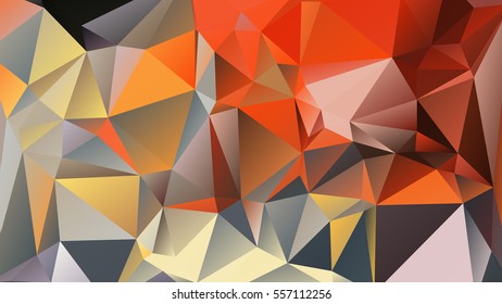 Abstract low poly geometrical background consisting of triangles of different sizes and colors