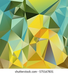 Abstract low poly geometrical background consisting of triangles of different sizes and colors