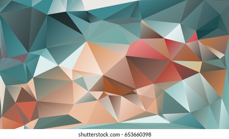 Abstract low poly geometrical background consisting of triangles of different sizes and colors