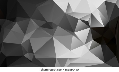 Abstract low poly geometrical background consisting of triangles of different sizes and colors