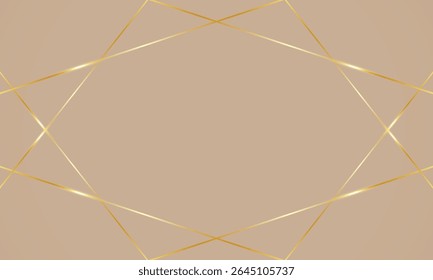 Abstractas líneas de oro de polietileno bajo sobre fondo beige, líneas de ondas doradas, patrón art deco para póster, tarjeta de felicitación, Anuncio, fondo, Fondo de pantalla, patrón, gráfico e impresión.