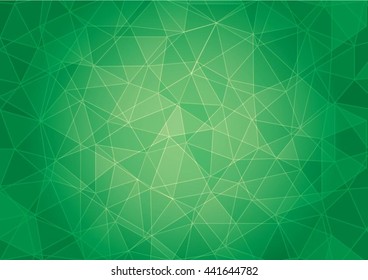 Abstract low poly green background