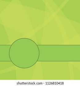 abstract low poly green label background