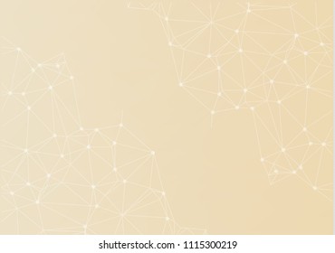 Abstract low poly Light technology vector background. Connection structure. Vector data science background. Polygonal vector background. Molecule And Communication Background.