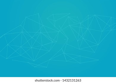 abstract low poly lines mesh blue background