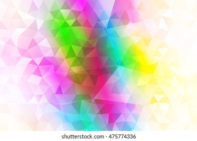 abstract low poly multi color background. vector illustration. for idea your banner, presentation. magenta, yellow, green, blue