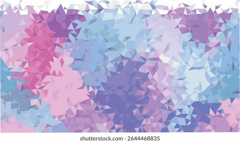 Abstract Low Poly Pastel Pink Purple Blue Triangle Pattern 