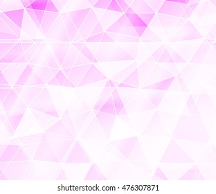 abstract low poly pink background. vector illustration. for idea your banner, presentation