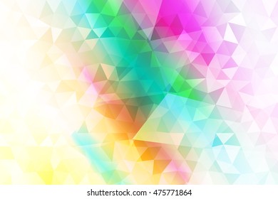 abstract low poly pink, orange, yellow, green background. vector illustration. for idea your banner, presentation
