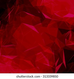 Abstract low poly polygonal futuristic vector geometric background. Easy change color.