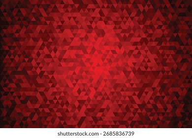 Abstractas bajo fondo de mosaico rojo poli