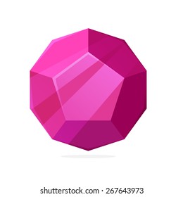 Abstract low poly sphere logo.
