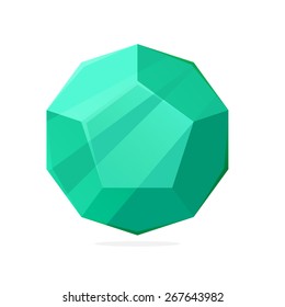Abstract low poly sphere logo.