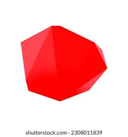 Resumen de diseño de piedra baja de poli. Elemento de diseño vectorial geométrico 3d