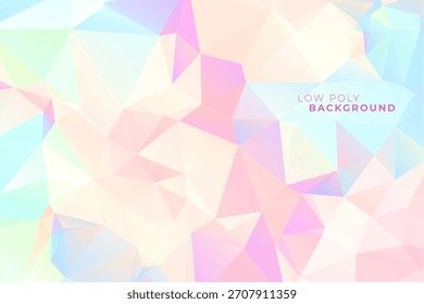 Fondo holográfico bajo abstracto de la estructura poli para el Vector de la presentación