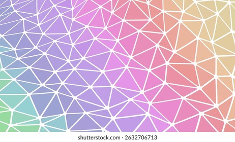 Modelo de Textura de Triângulo de Poli Baixo Abstrato. Fundo de cor gradiente criativo para papel de parede apresentação Design interior moda impressão Flyer e ilustração de vetor inteligente.