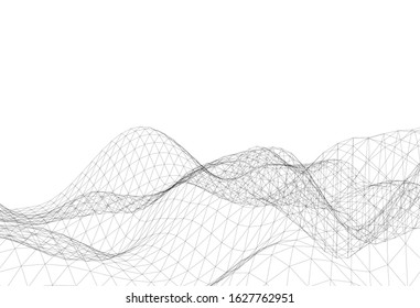 Abstract low poly triangular background vector illustration