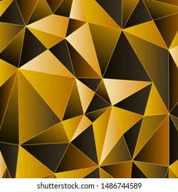 Abstract low poly triangular modern geometric 3d background. Beautiful multicolor polygon design pattern.  