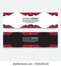 Abstract low poly Web banner design background or header Templates .