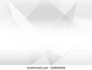 Abstract low poly white black gray color lines background. corporate technology modern design. pattern geometric style. vector Illustration.
