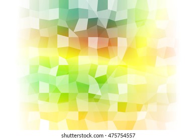 abstract low poly yellow, green, red background. vector illustration. for idea your banner, presentation