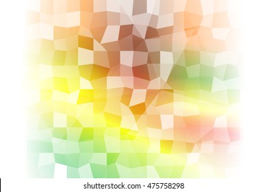 abstract low poly yellow, green, red background. vector illustration. for idea your banner, presentation
