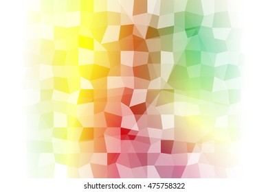 abstract low poly yellow, green, red background. vector illustration. for idea your banner, presentation