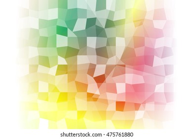 abstract low poly yellow, green, red background. vector illustration. for idea your banner, presentation