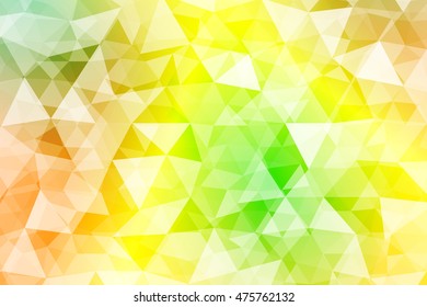 abstract low poly yellow, green, red background. vector illustration. for idea your banner, presentation