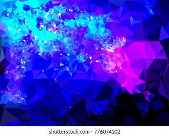 Abstract Low Polygon Blue