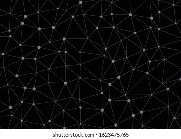 Abstract Low Polygon color Generative Art background illustration
