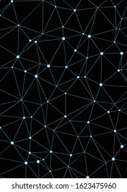 Abstract Low Polygon color Generative Art background illustration