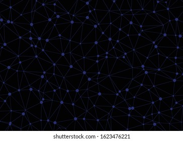 Abstract Low Polygon color Generative Art background illustration