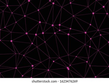 Abstract Low Polygon color Generative Art background illustration