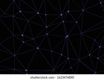 Abstract Low Polygon color Generative Art background illustration