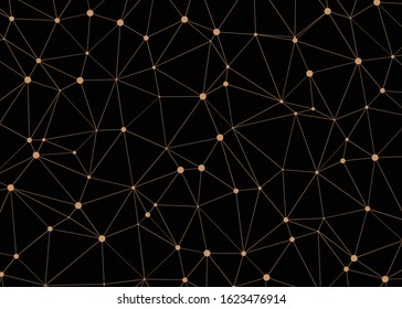 Abstract Low Polygon color Generative Art background illustration