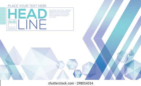 Abstract low polygon design technology vector background