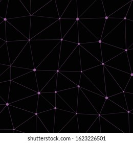 Abstract Low Polygon Generative Art background illustration