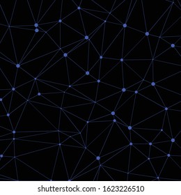 Abstract Low Polygon Generative Art background illustration