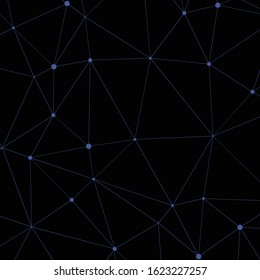 Abstract Low Polygon Generative Art background illustration