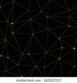 Abstract Low Polygon Generative Art background illustration